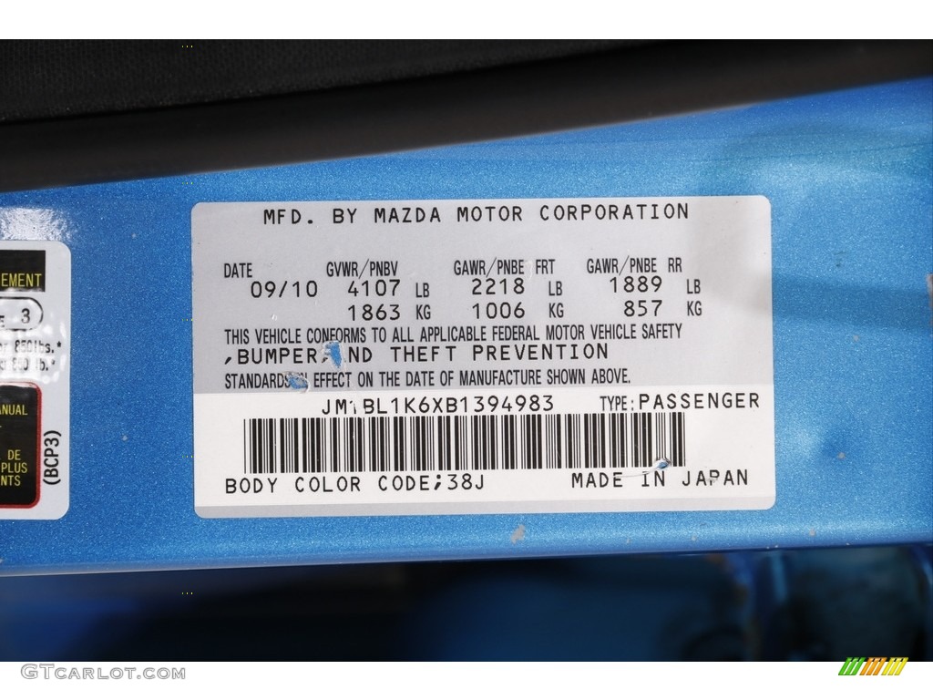 2011 MAZDA3 s Sport 5 Door - Celestial Blue Mica / Black photo #19