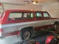 Apple Red 1985 Chevrolet Suburban K20 Silverado 4x4 Exterior