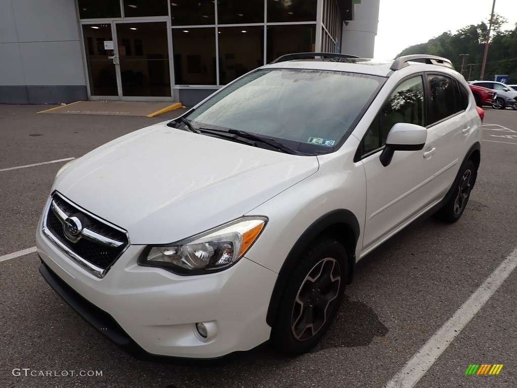 2014 XV Crosstrek 2.0i Premium - Satin White Pearl / Ivory photo #1