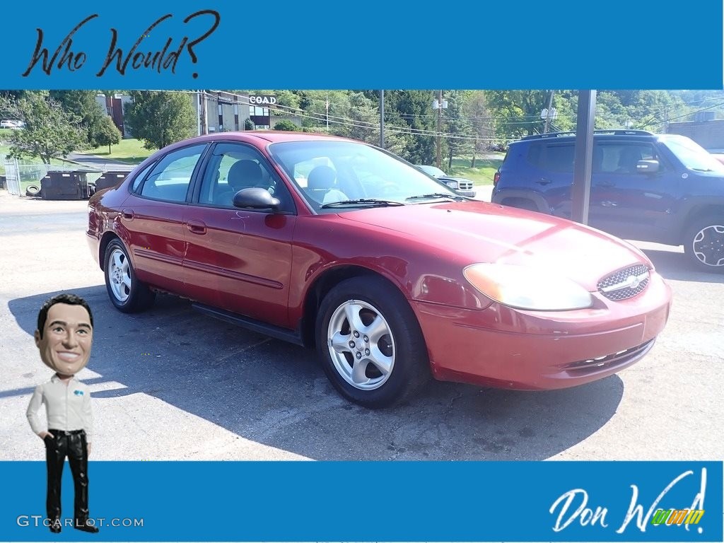 2003 Taurus SE - Matador Red Metallic / Dark Charcoal photo #1