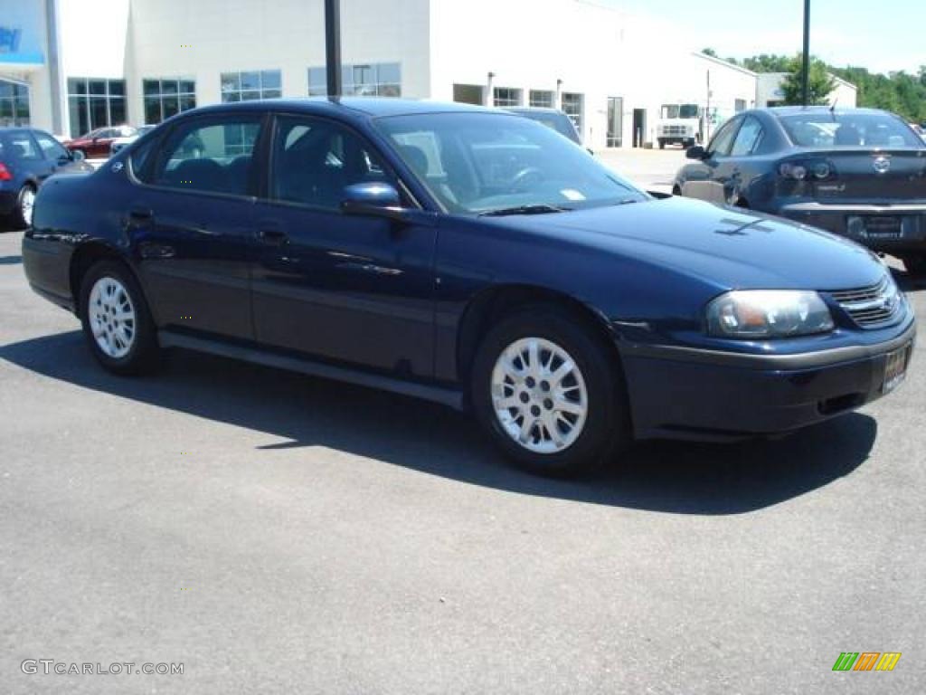 2002 Impala  - Navy Blue Metallic / Medium Gray photo #4