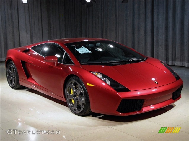 2008 Gallardo Coupe E-Gear - Rosso Leto / Black photo #3
