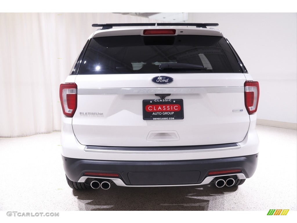 2018 Explorer Platinum 4WD - White Platinum / Ebony Black photo #22