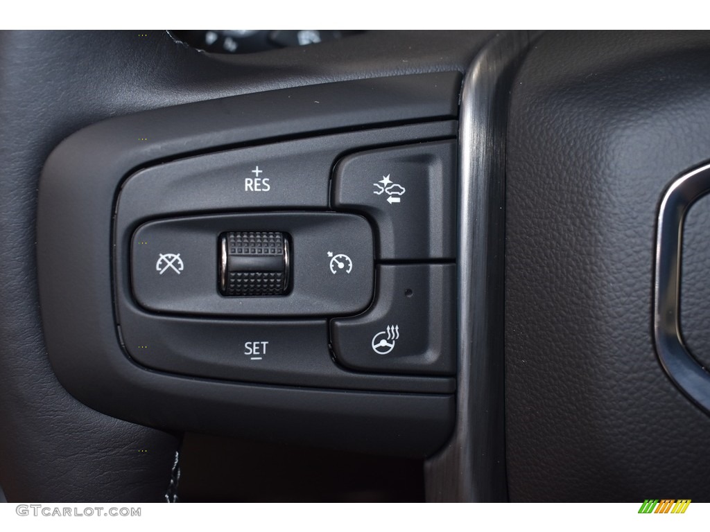 2022 GMC Sierra 2500HD Denali Crew Cab 4WD Jet Black Steering Wheel Photo #142615280
