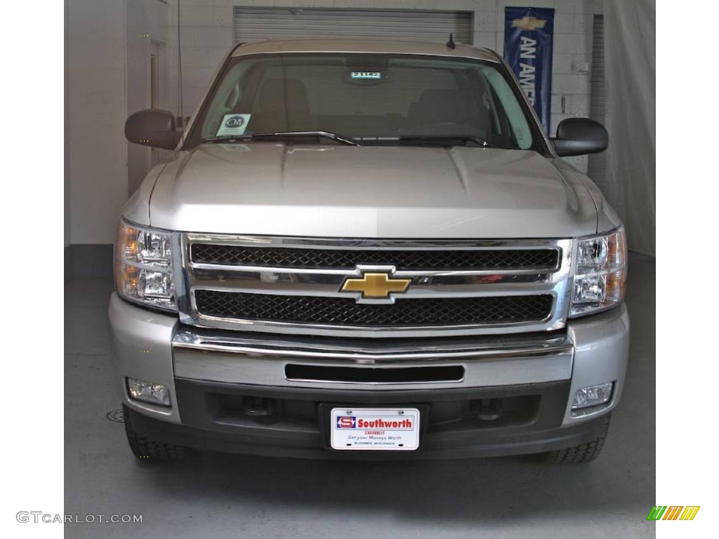 2009 Silverado 1500 LT Crew Cab 4x4 - Silver Birch Metallic / Ebony photo #2