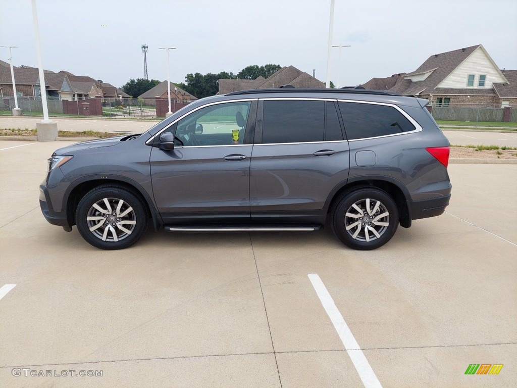 Modern Steel Metallic 2019 Honda Pilot EX-L Exterior Photo #142618393