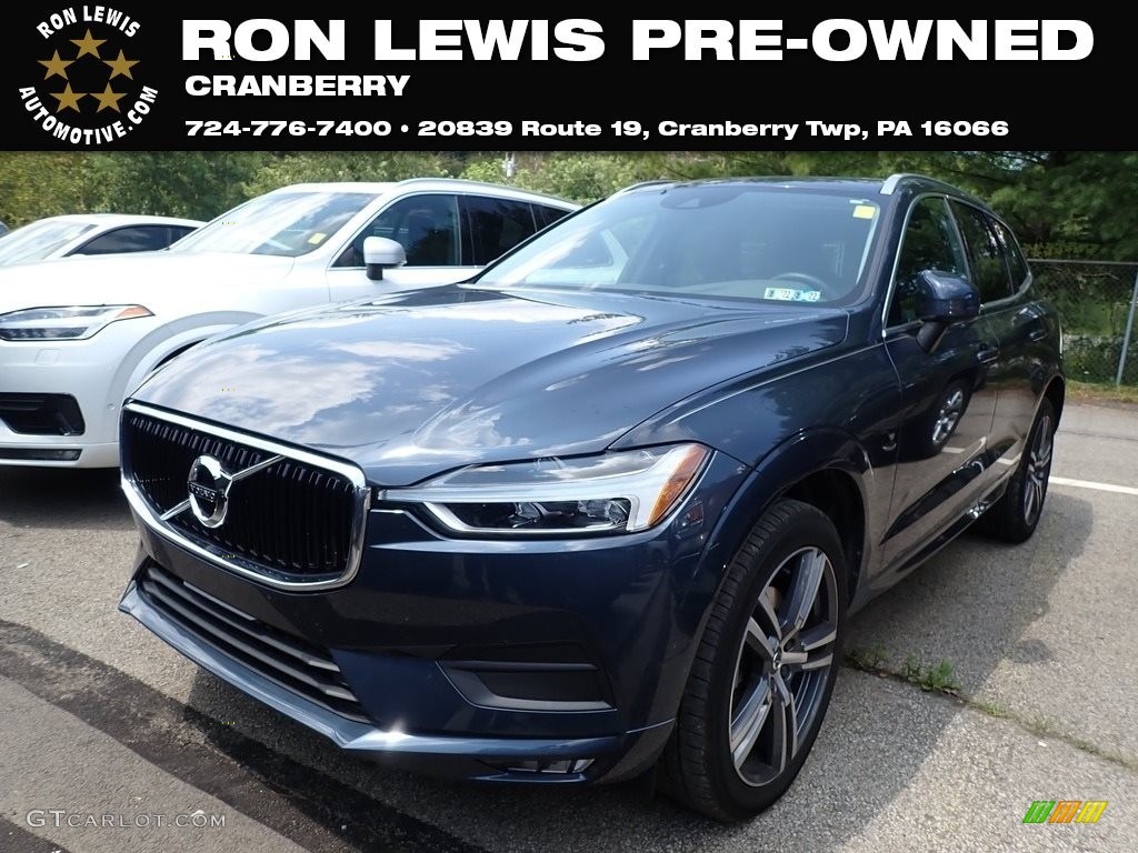2021 XC60 T5 AWD Momentum - Denim Blue Metallic / Charcoal photo #1