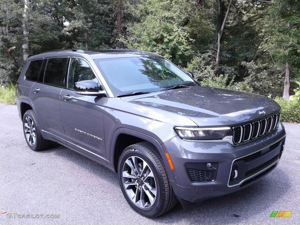 Baltic Gray Metallic 2021 Jeep Grand Cherokee L Overland 4x4 Exterior Photo #142619530