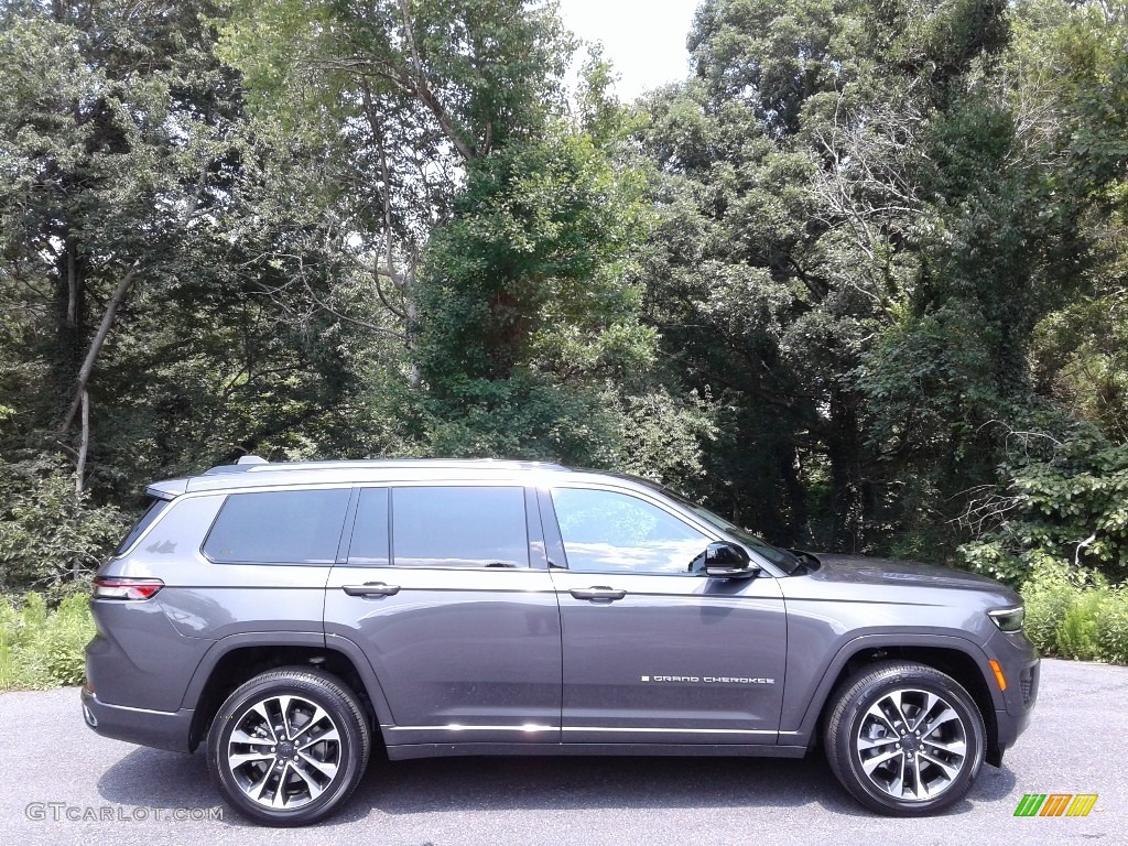 Baltic Gray Metallic 2021 Jeep Grand Cherokee L Overland 4x4 Exterior Photo #142619560