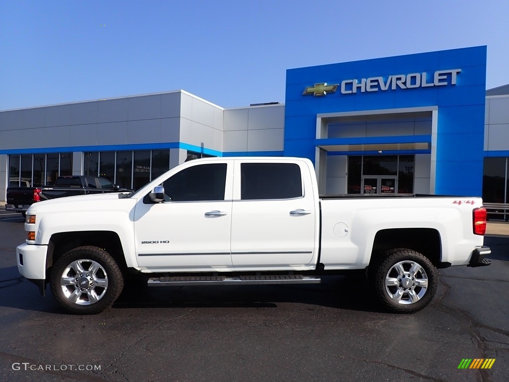 Summit White 2018 Chevrolet Silverado 2500HD LTZ Crew Cab 4x4 Exterior Photo #142622011