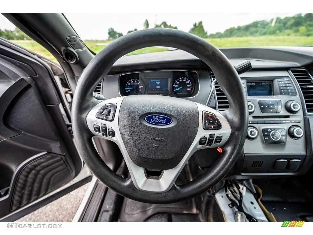 2013 Taurus Police Interceptor AWD - Oxford White / Charcoal Black photo #31