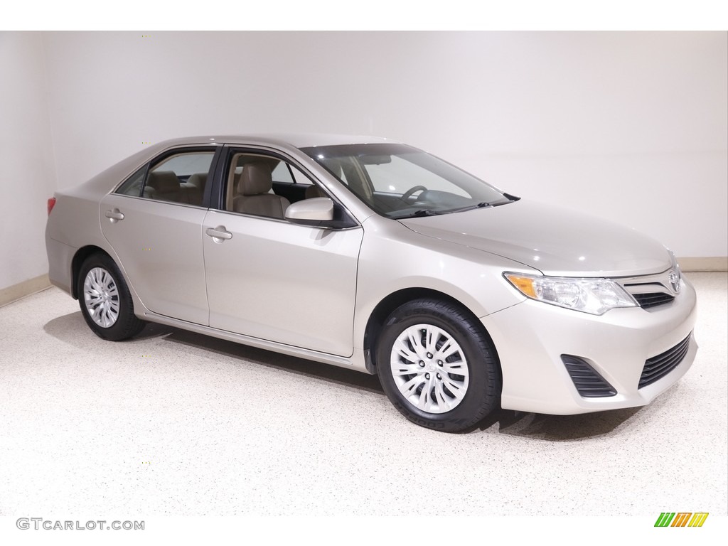 2014 Camry LE - Creme Brulee Metallic / Ivory photo #1