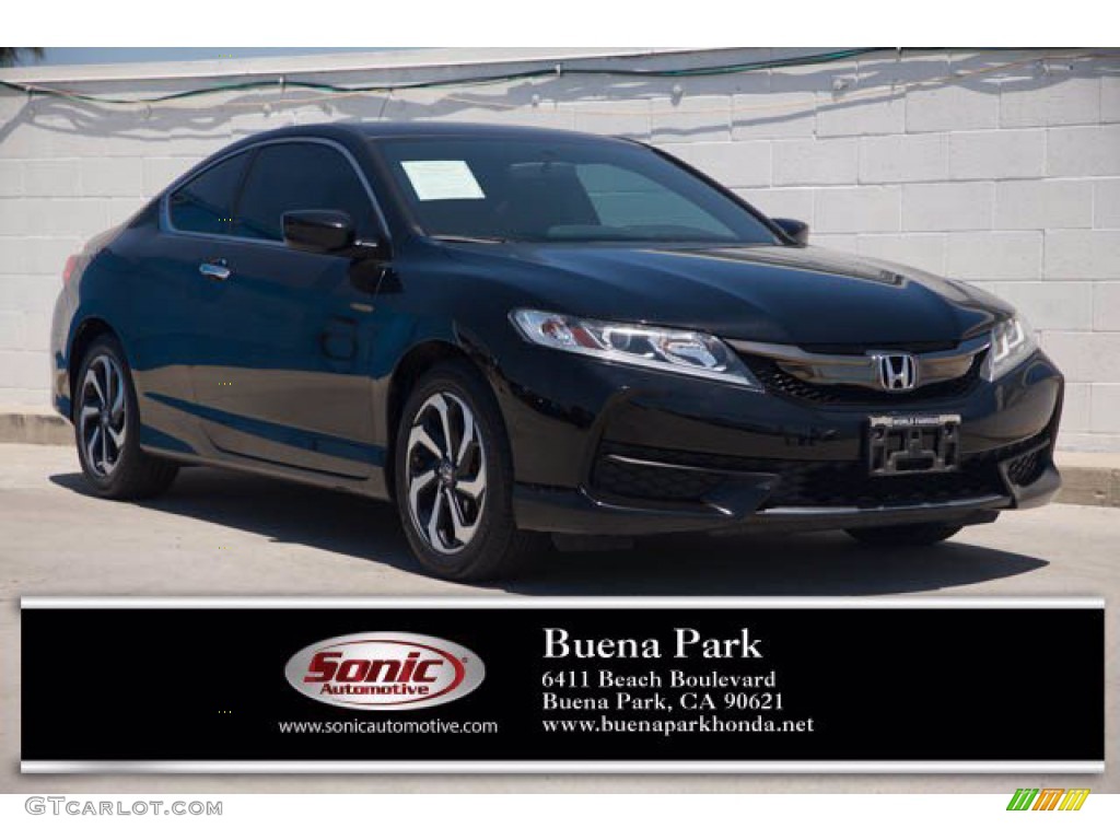 2017 Accord LX-S Coupe - Crystal Black Pearl / Black photo #1