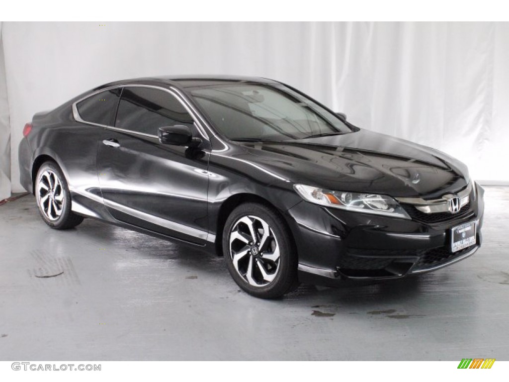 2017 Accord LX-S Coupe - Crystal Black Pearl / Black photo #31
