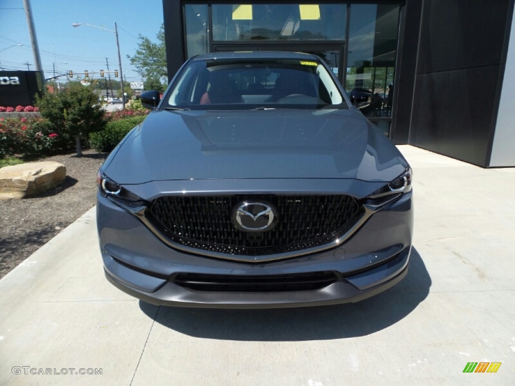 2021 CX-5 Carbon Edition Turbo AWD - Polymetal Gray / Red photo #2