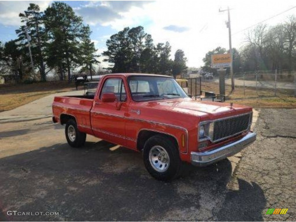 Crimson Red 1975 Chevrolet C/K C10 Silverado Regular Cab Exterior Photo #142623381