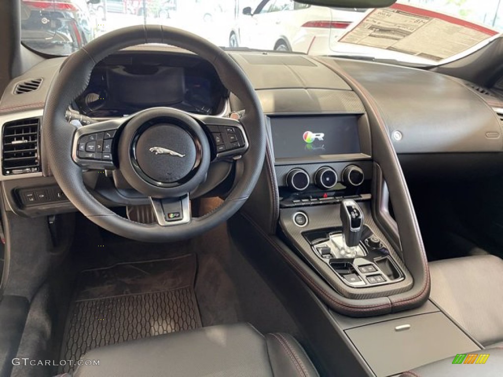 Ebony Interior 2021 Jaguar F-TYPE R AWD Coupe Photo #142623895