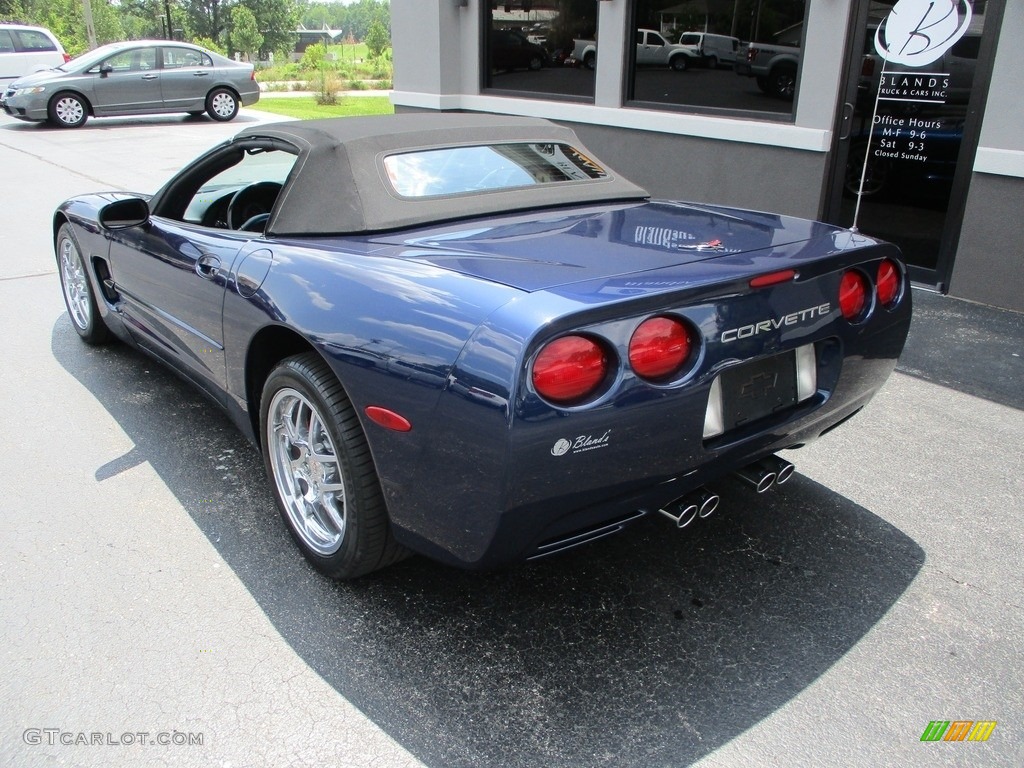 2000 Corvette Convertible - Navy Blue Metallic / Light Oak photo #3