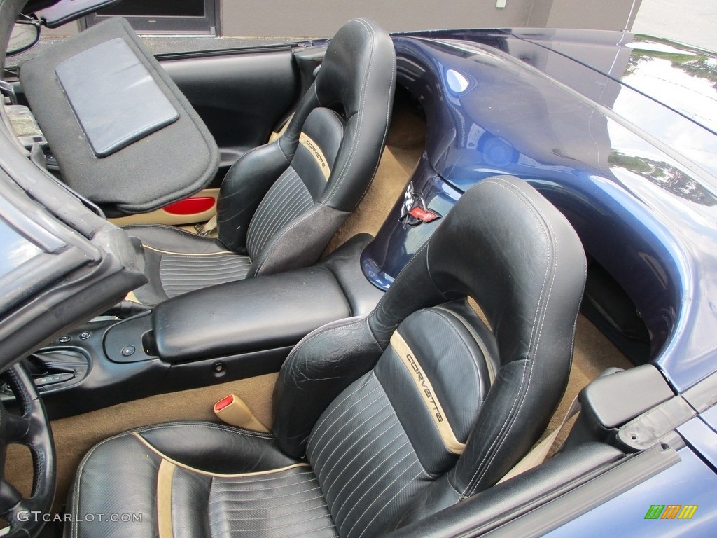 2000 Corvette Convertible - Navy Blue Metallic / Light Oak photo #10