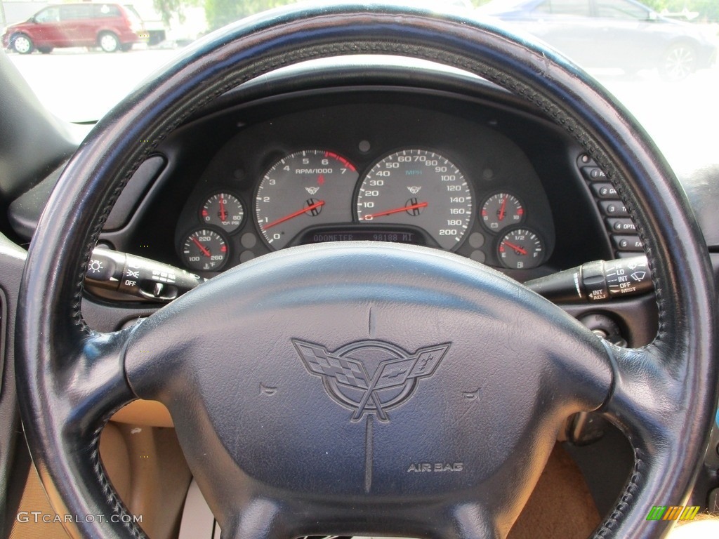 2000 Corvette Convertible - Navy Blue Metallic / Light Oak photo #13