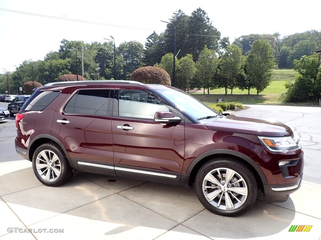 2018 Explorer Limited 4WD - Burgundy Velvet / Medium Stone photo #7