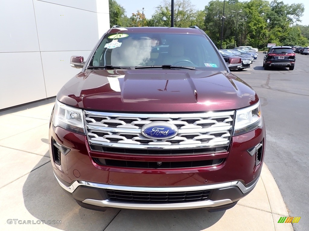 2018 Explorer Limited 4WD - Burgundy Velvet / Medium Stone photo #9