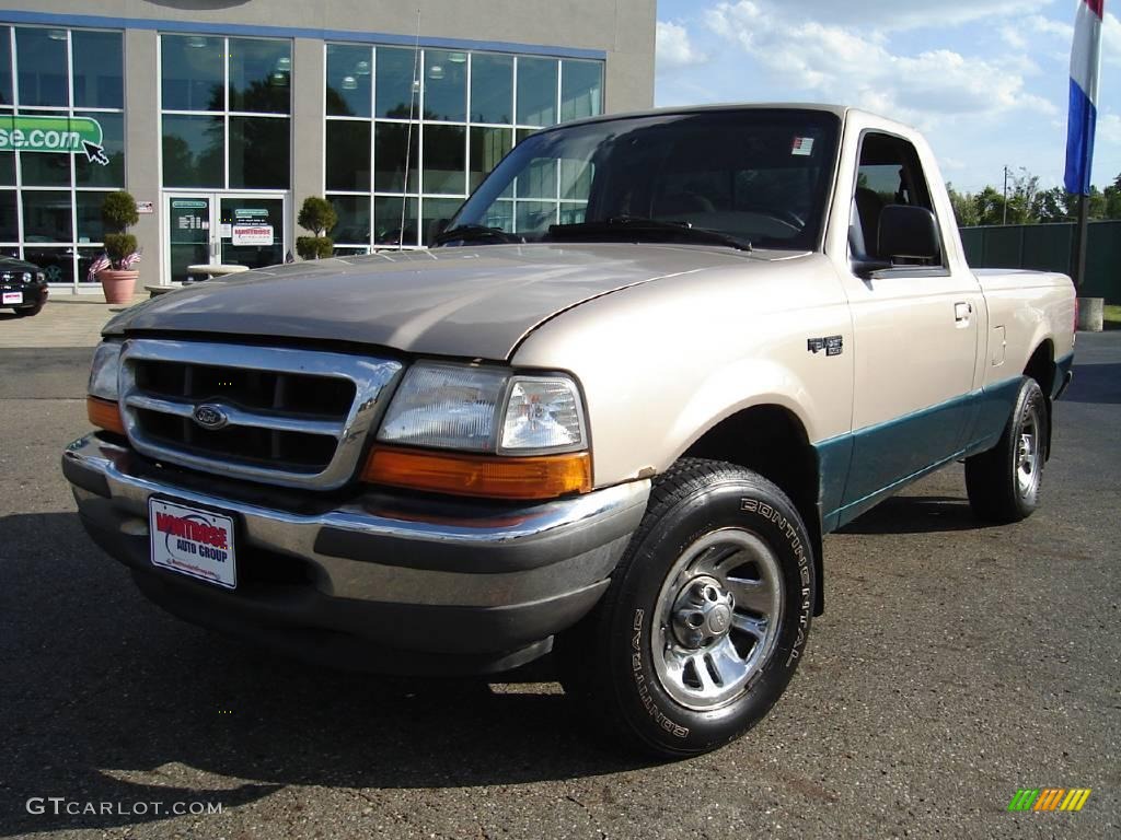 1998 Ranger XLT Regular Cab - Light Prairie Tan Metallic / Medium Prairie Tan photo #1