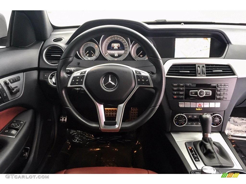 2015 Mercedes-Benz C 250 Coupe Red/Black Dashboard Photo #142626599