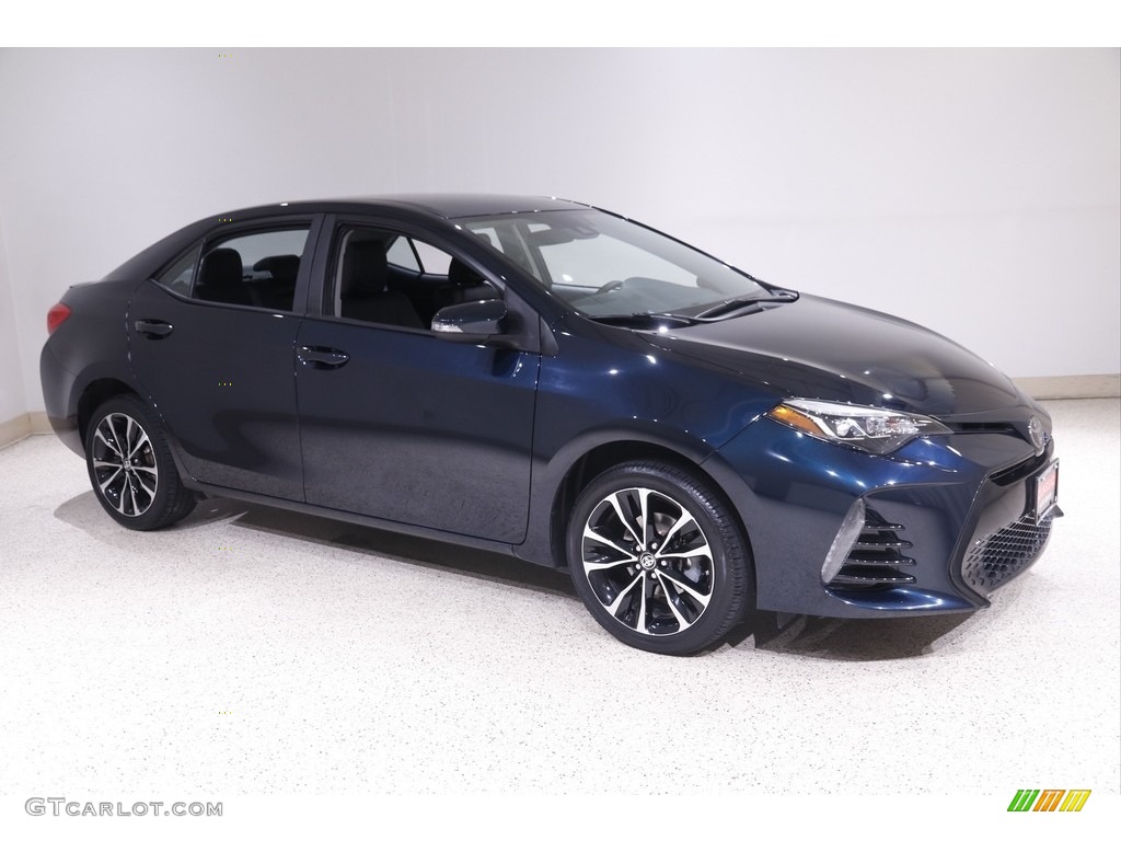 2018 Corolla SE - Galactic Aqua Mica / Black photo #1