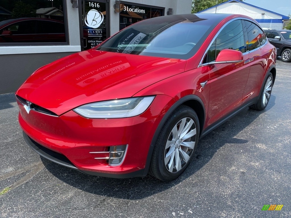 2020 Model X Performance - Red Multi-Coat / Black photo #2