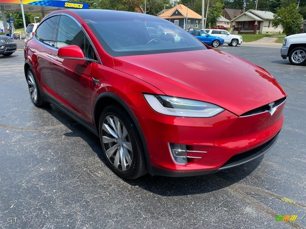 Red Multi-Coat 2020 Tesla Model X Performance Exterior Photo #142628513