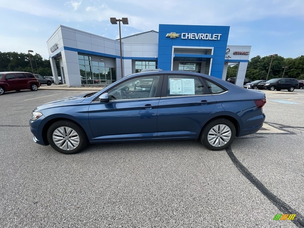 2019 Jetta S - Blue Silk Metallic / Storm Gray photo #2