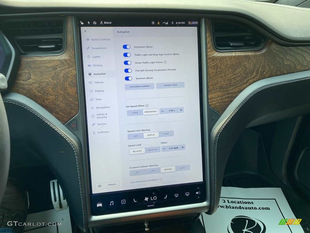 2020 Tesla Model X Performance Controls Photo #142628969