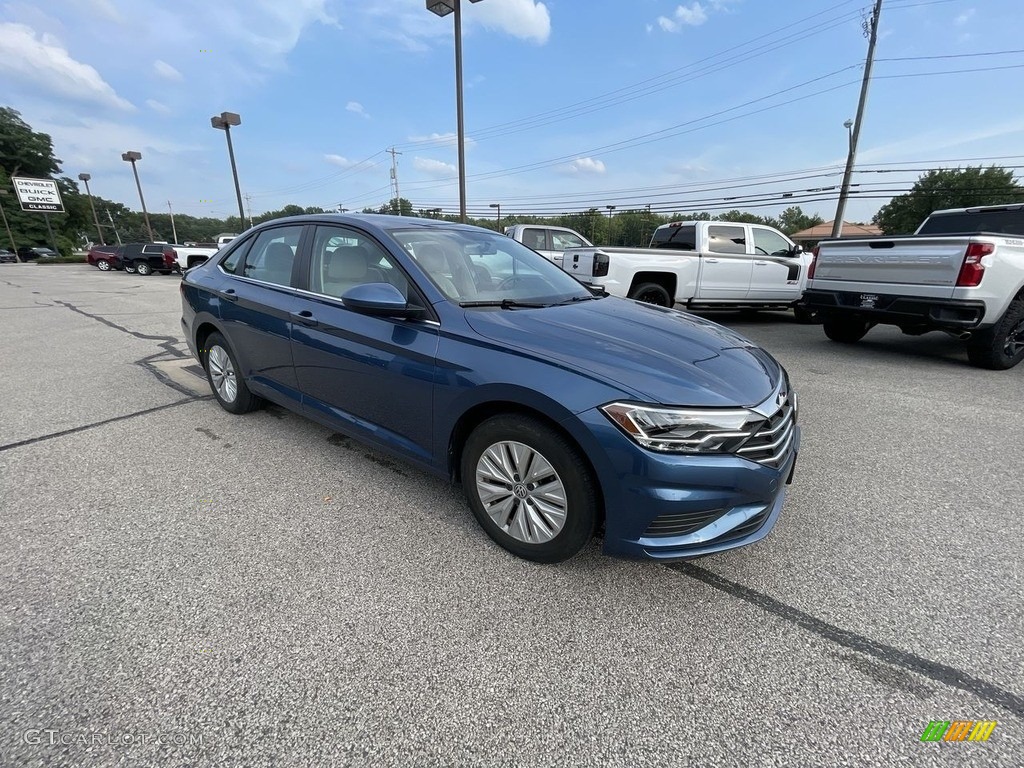2019 Jetta S - Blue Silk Metallic / Storm Gray photo #4