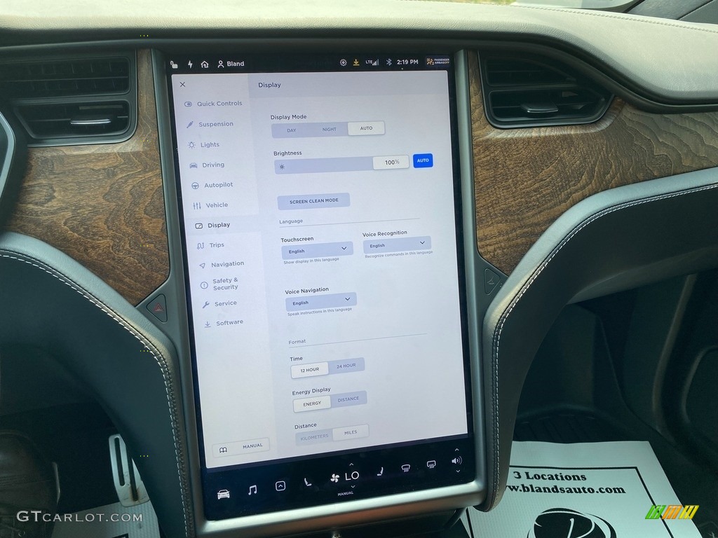 2020 Tesla Model X Performance Controls Photo #142629002
