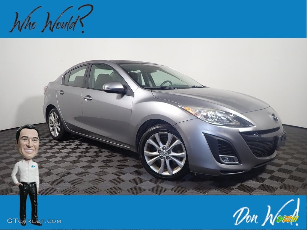 2010 MAZDA3 s Grand Touring 4 Door - Liquid Silver Metallic / Black photo #1