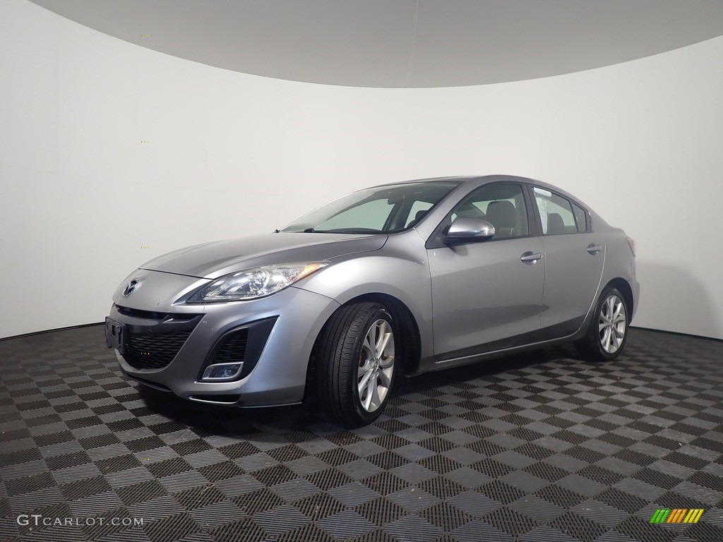 2010 MAZDA3 s Grand Touring 4 Door - Liquid Silver Metallic / Black photo #9