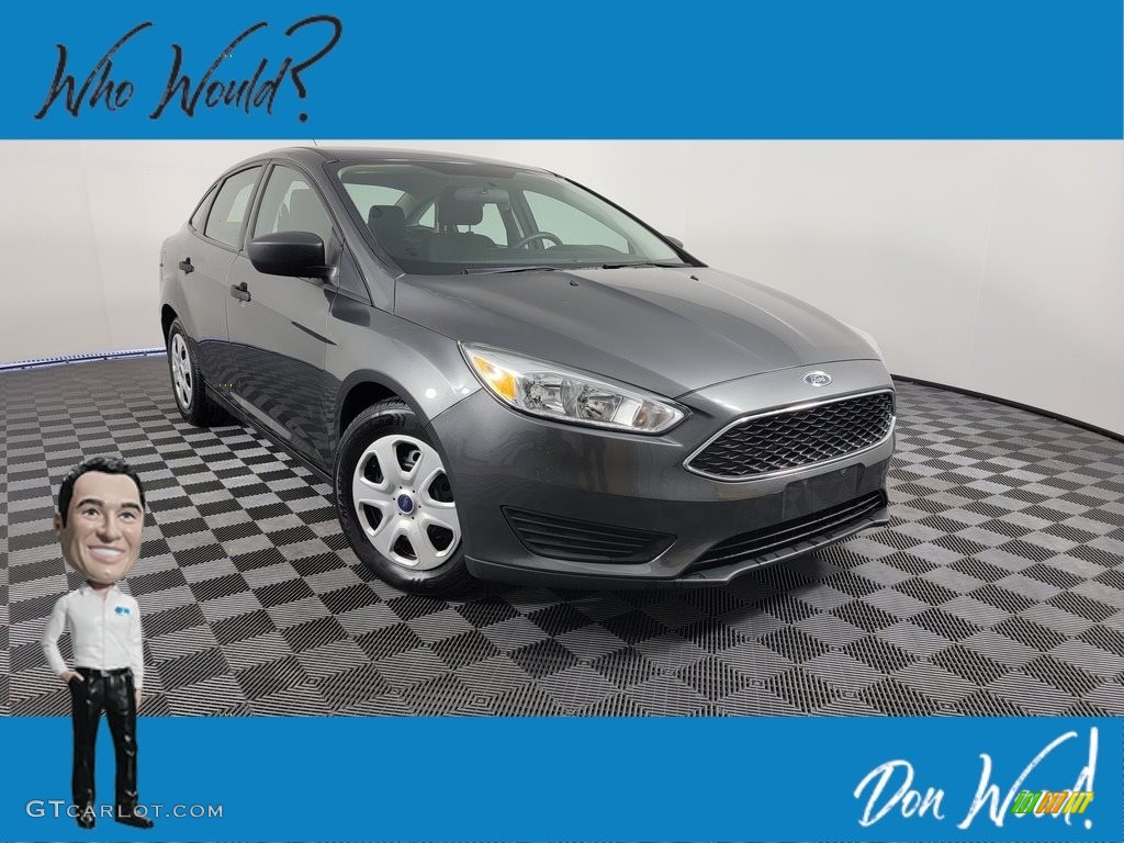 2017 Focus S Sedan - Magnetic / Charcoal Black photo #2