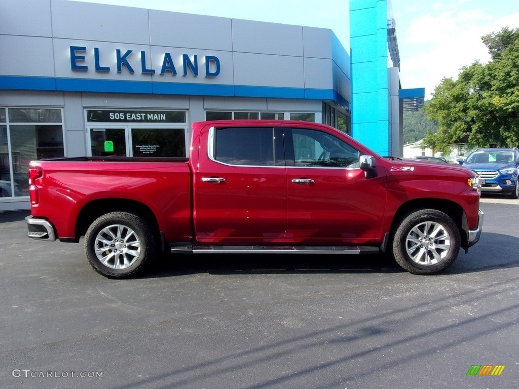 2021 Silverado 1500 LTZ Crew Cab 4x4 - Cherry Red Tintcoat / Gideon/Very Dark Atmosphere photo #2