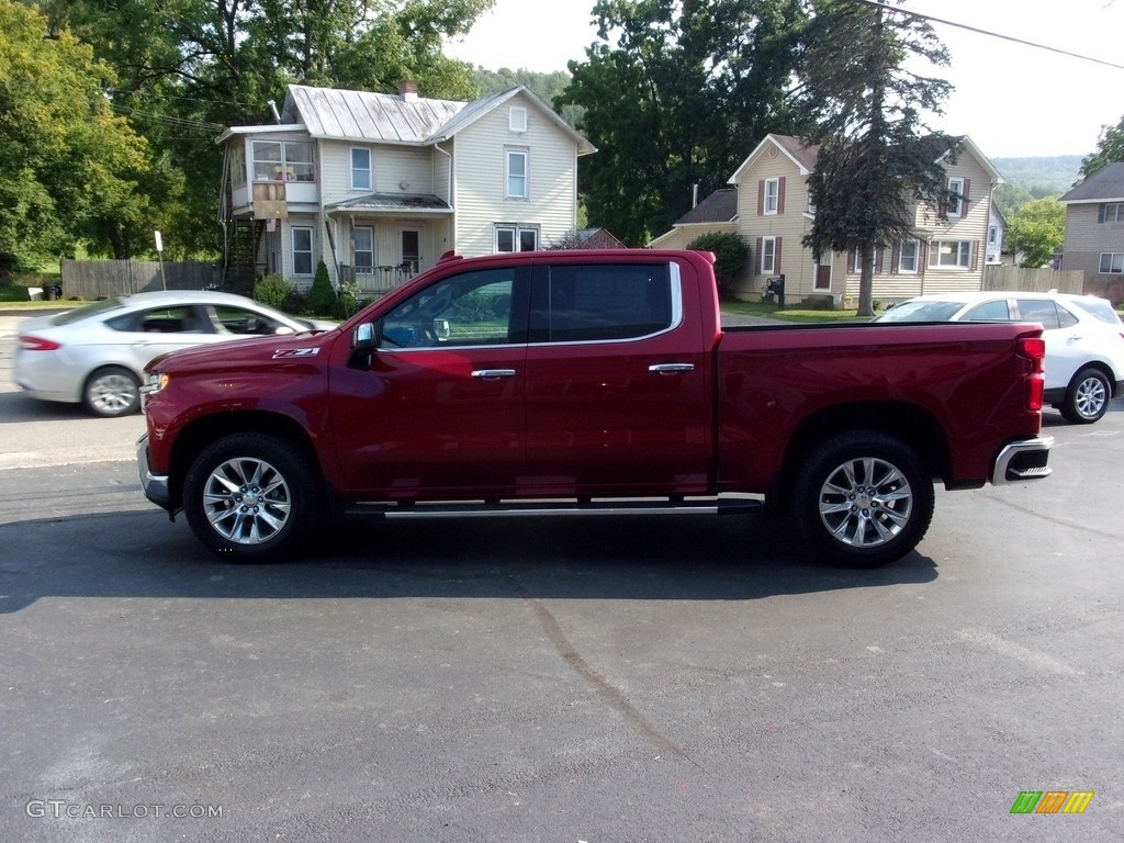 2021 Silverado 1500 LTZ Crew Cab 4x4 - Cherry Red Tintcoat / Gideon/Very Dark Atmosphere photo #6