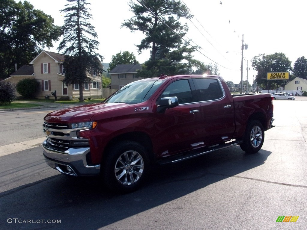 2021 Silverado 1500 LTZ Crew Cab 4x4 - Cherry Red Tintcoat / Gideon/Very Dark Atmosphere photo #7