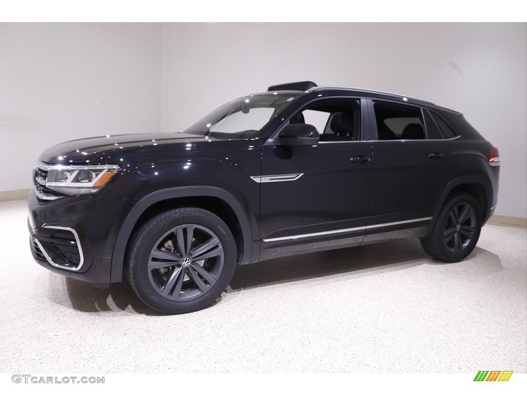 Deep Black Pearl 2020 Volkswagen Atlas Cross Sport SE Technology 4Motion Exterior Photo #142630907