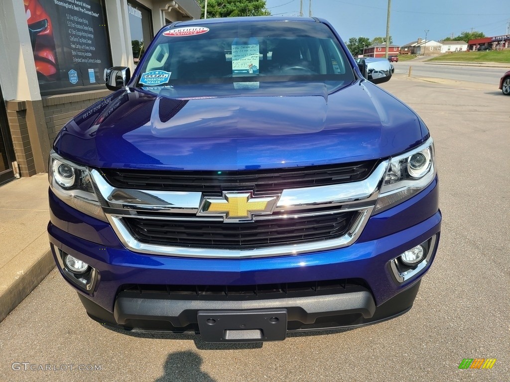 Laser Blue 2016 Chevrolet Colorado LT Crew Cab Exterior Photo #142632236