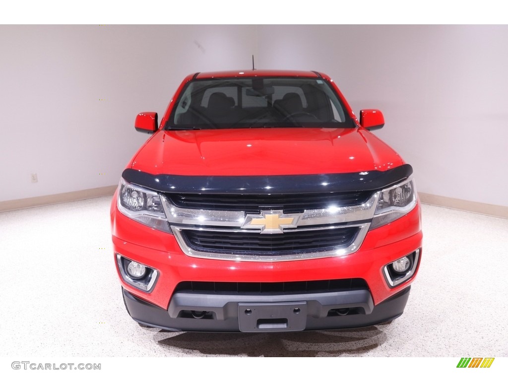 2018 Colorado LT Extended Cab 4x4 - Red Hot / Jet Black photo #2