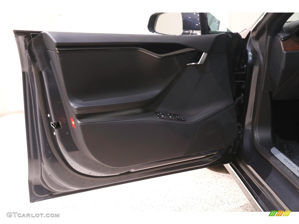 2020 Tesla Model S Long Range Plus Black Door Panel Photo #142632788