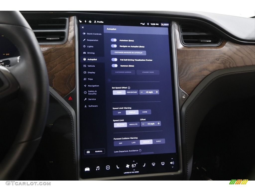 2020 Tesla Model S Long Range Plus Controls Photo #142632815