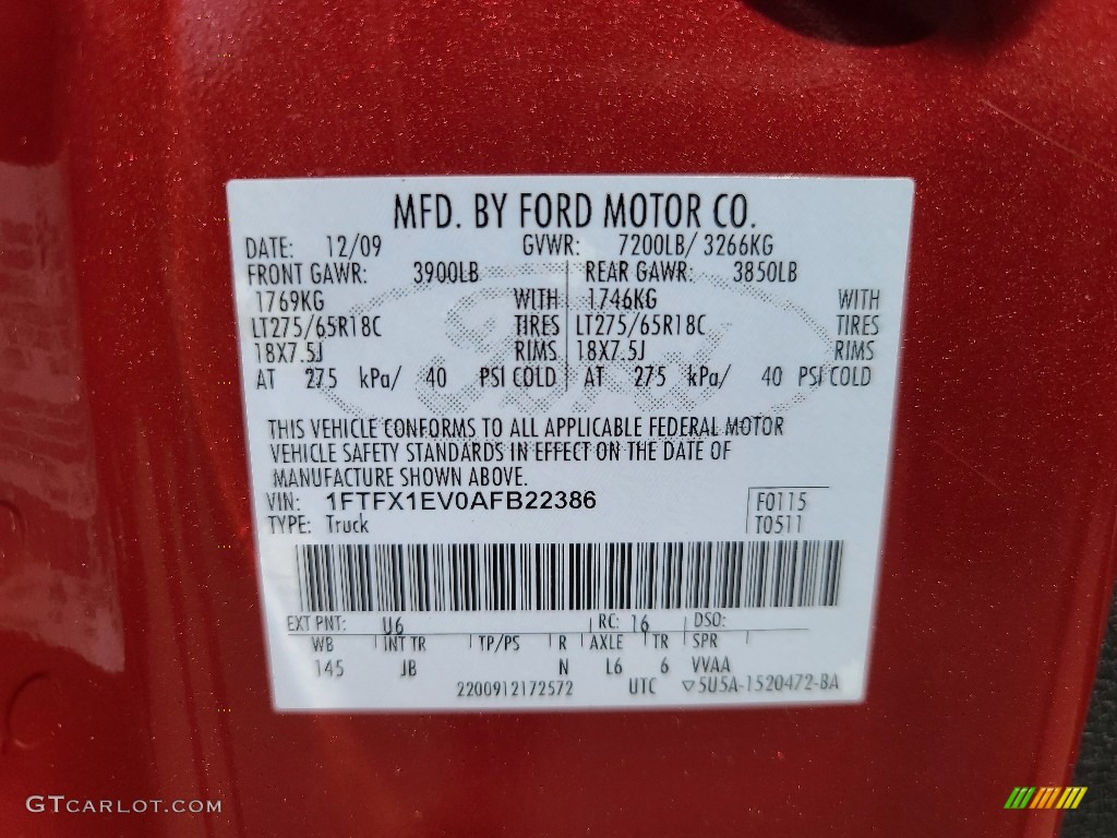 2010 F150 XLT SuperCab 4x4 - Red Candy Metallic / Medium Stone photo #28