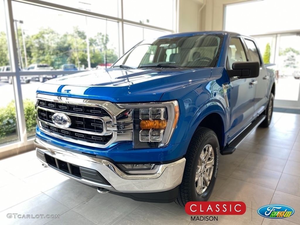 2021 F150 XLT SuperCrew 4x4 - Velocity Blue / Medium Dark Slate photo #1