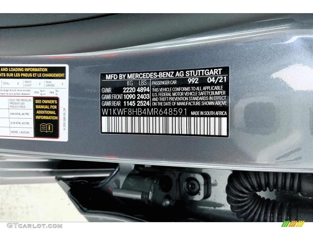 2021 C AMG 63 S Coupe - Selenite Gray Metallic / Black w/Grey Accents photo #11