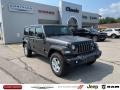 2021 Granite Crystal Metallic Jeep Wrangler Unlimited Sport 4x4  photo #1